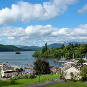 Lake Windermere from Bowness on Windermere, Lake District National Park, Cumbria, England, United Kingdom, Europe