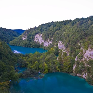 The lakes of the Plitvice Lakes National Park, UNESCO World Heritage Site
