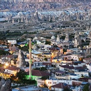 Landscape at Goreme, UNESCO World Heritage Site, Goreme, Cappadocia, Anatolia, Turkey