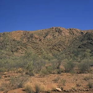 Landscape of the West MacDonnell Ranges in the Alice Springs area of Northern Territory