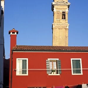 Leaning campanile of San Martino church