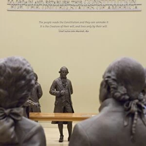 Lifesize bronze statues of the 42 delegates to the Constitutional Convention