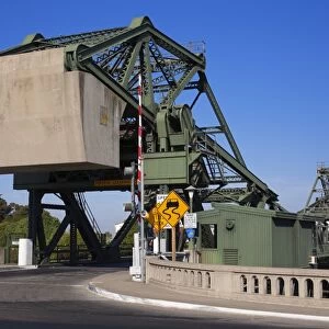 Lift bridge over the Sacramento River in Walnut Grove, Sacramento Delta Region