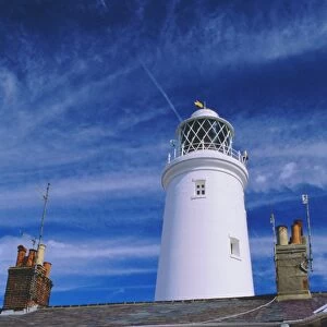 The Lighthouse and houses, Southwold, Suffolk, England, UK