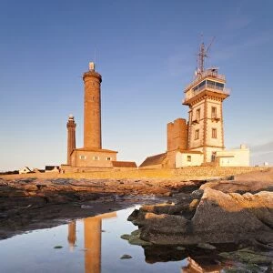 The Lighthouse of Phare d Eckmuhl, Penmarc h, Finistere, Brittany, France, Europe
