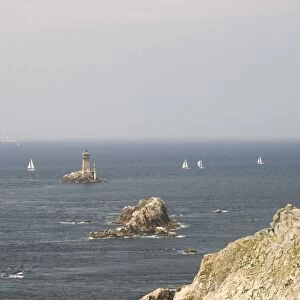 The lighthouse at Pointe du Raz, Southern Finistere, Brittany, France