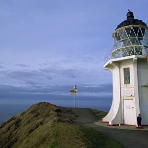 Lighthouse and sign at Cape Reinga
