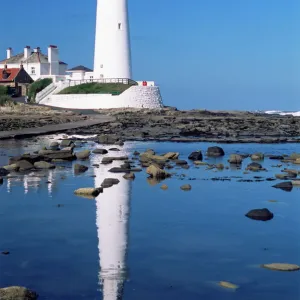 Lighthouse, St. Marys Island, Whitley Bay, Tyne and Wear, England