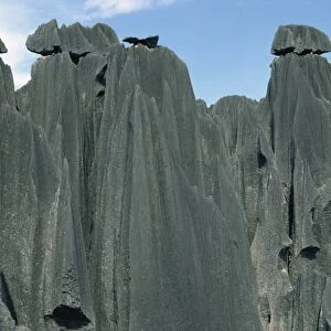 Limestone rock formations, Stone Forest, near Kunming, Yunnan, China, Asia