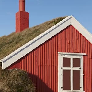 Lindarbakki turf house at Bakkagerdi, Borgarfjordur Eystri, East Fjords area