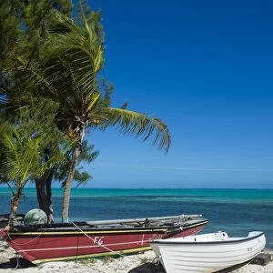 Little fishing boats, Providenciales, Turks and Caicos, Caribbean, Central America