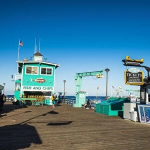 Little pier in Avalon, Santa Catalina Island, California, United States of America