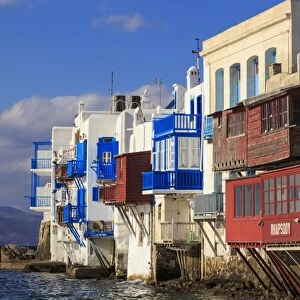 Little Venice, Mykonos Town (Chora), Mykonos, Cyclades, Greek Islands, Greece, Europe