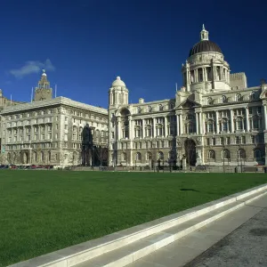 Liver Building and Mersey Docks and Harbour Board Building, Pier Head, Liverpool