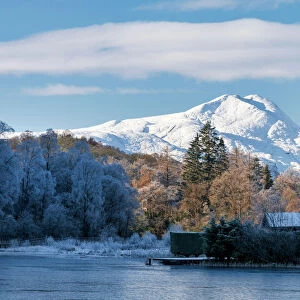 Loch Ard, Aberfoyle, and Ben Lomond in mid-winter, Loch Lomond and the Trossachs