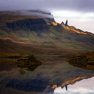 Loch Fada and the Old Man of Storr, Isle of Skye, Inner Hebrides, Scotland