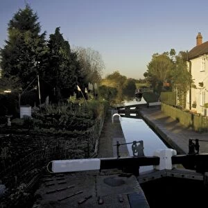 Lock keepers canalside cottage, Worcester and Birmingham canal, Astwood locks