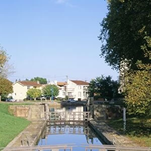 Locks, Canal Lateral a la Garonne, Moissac, Tarn et Garonne, Midi-Pyrenees