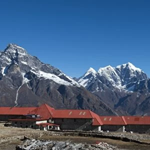 A lodge at Kongde in Everest region, Khumbu Region, Himalayas, Nepal, Asia