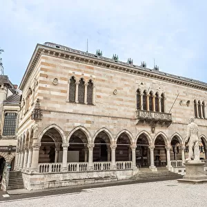 Loggia del Lionello, Piazza della Liberta, Udine, Friuli Venezia Giulia, Italy, Europe
