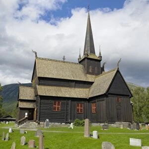 Lom stave church, Lom, Oppland, Norway, Scandinavia, Europe