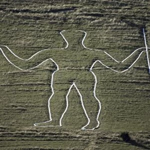 The Long Man, Wilmington Hill, near Wilmington, South Downs, Sussex, England