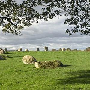 Long Meg Druids Circle, Little Salkeld, Eden Valley, Cumbria, England, United Kingdom
