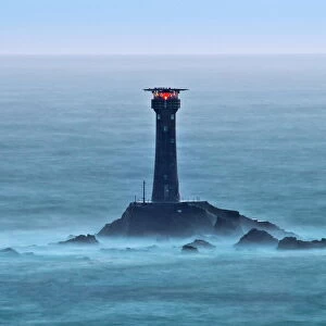 Longships Lighthouse, Lands End, Cornwall, England, United Kingdom, Europe