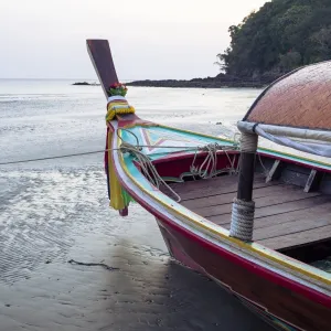 Longtail boat on Ko (Koh) Lanta, Thailand, Southeast Asia, Asia