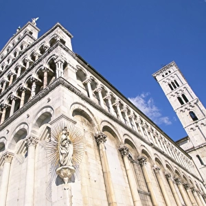 Low angle view of San Michele in Foro - Madonna