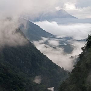 Low cloud in the Potaro River Gorge, Guyana, South America