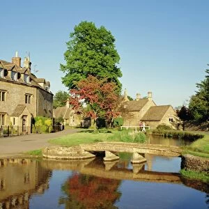 Lower Slaughter, the Cotswolds, Gloucestershire, England, UK