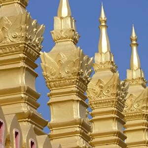 Detail of That Luang temple
