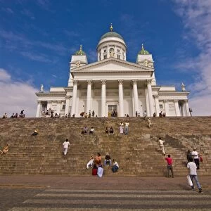 The Lutheran cathedral in Helsinki, Finland, Scandinavia, Europe