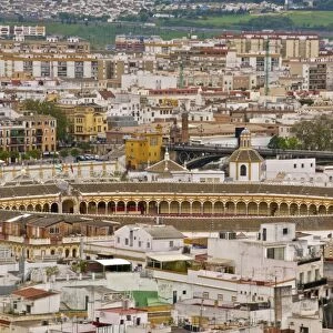 Maestranza bull ring and the historic center, seeen from the Giralda Tower