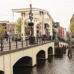 Magere Brug (the Skinny Bridge), Amsterdam, Netherlands, Europe
