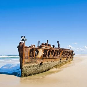 Maheno Shipwreck, Fraser Island, UNESCO World Heritage Site, Queensland, Australia, Pacific