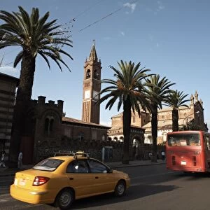 The main street of Harnet Avenue, Asmara, Eritrea, Africa