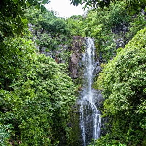 Makahiku Falls on the east coast of Maui, Hawaii, United States of America, Pacific
