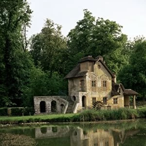 Make-believe mill in Marie Antoinettes Hameau, Petit Trianon, Versailles