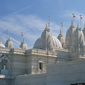 Detail from the Mandir Mahotsav Temple, a new Hindu temple in Neasden, north London