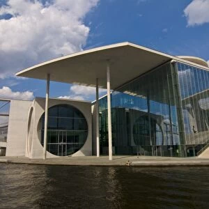 The Marie-Elisabeth-Luders-Haus and the River Spree, Berlin, Germany, Europe
