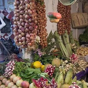 Market stall, Tangiers, Morocco, North Africa, Africa
