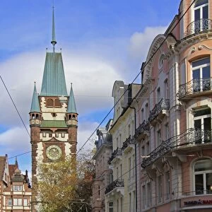 Martinstor, Old Town, Freiburg, Baden-Wurttemberg, Germany, Europe
