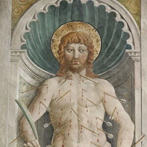 Martyrdom of St. Sebastian, San Gimignano, Tuscany, Italy, Europe