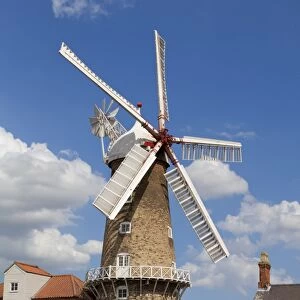The Maud Foster Windmill is a seven storey, five sailed windmill located by the Maud Foster Drain