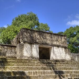 Mayan Arch, entry to Plaza A, Cahal Pech Mayan Ruins, San Ignacio, Belize, Central