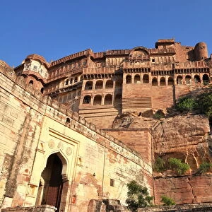 The Mehrangarh Fort of Jodhpur, Rajasthan, India, Asia