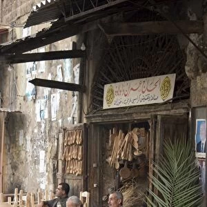 Men working in craft shop