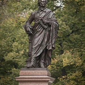 Mendelssohn statue, Leipzig, Saxony, Germany, Europe